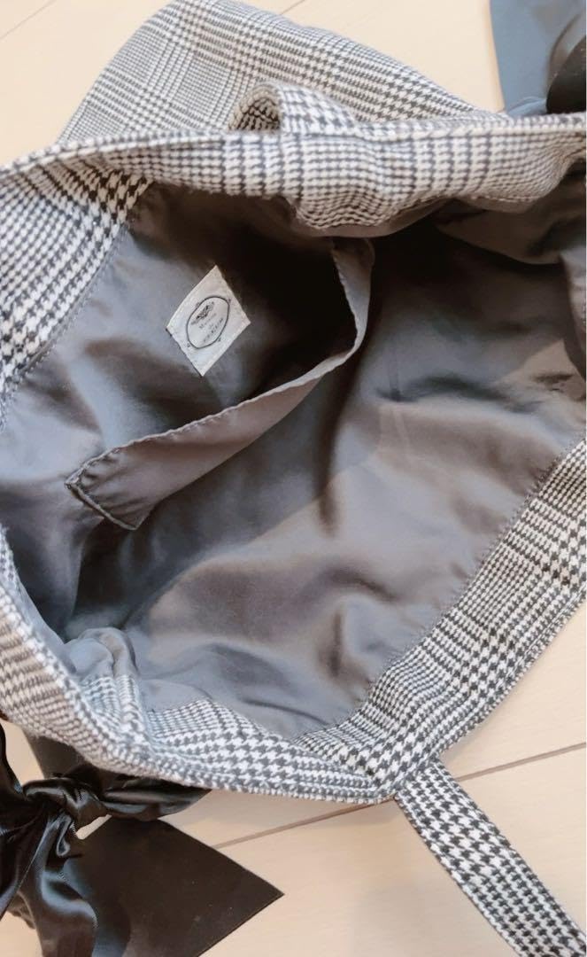 Amazon.co.jp: Maison de FLEUR ダブルリボントートバッグ ギンガム